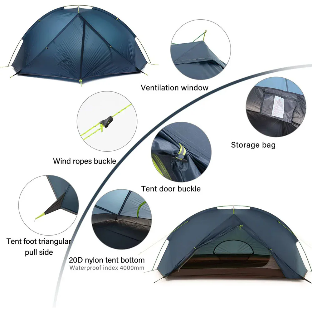 Naturehike Tagar 1-Person Ultralight Backpacking Tent | Solo
